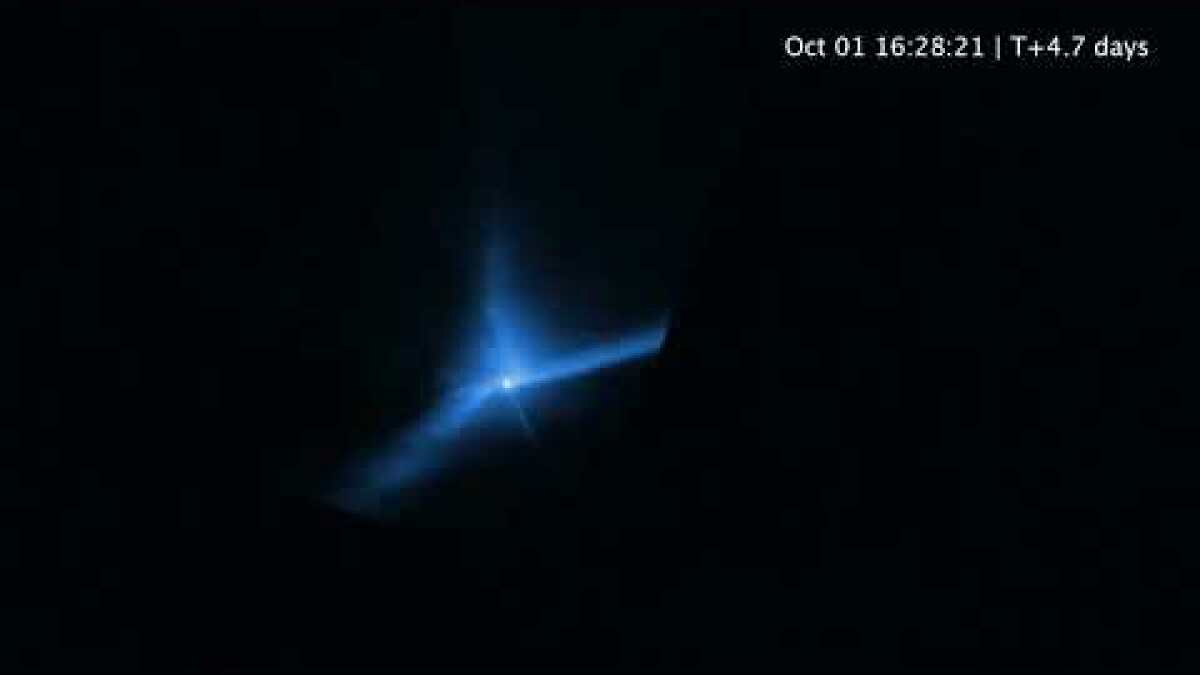 La NASA a frappé un astéroïde avec un vaisseau spatial.  Regardez ce qui s'est passé ensuite.