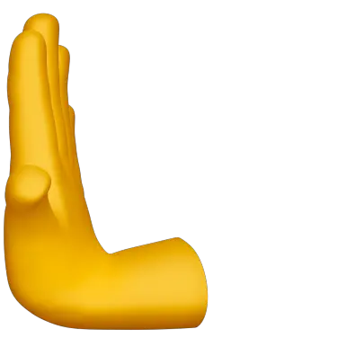 emoji de la main qui pousse