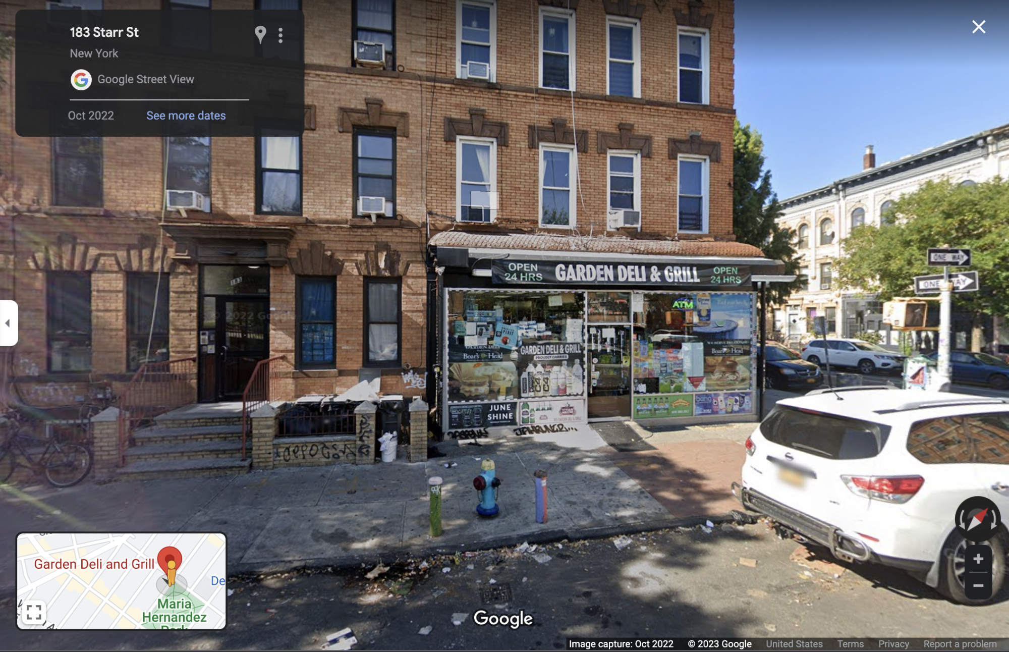Deli à Brooklyn sur Google Maps Street View