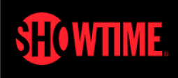 Logo Showtime avec police rouge sur fond noir