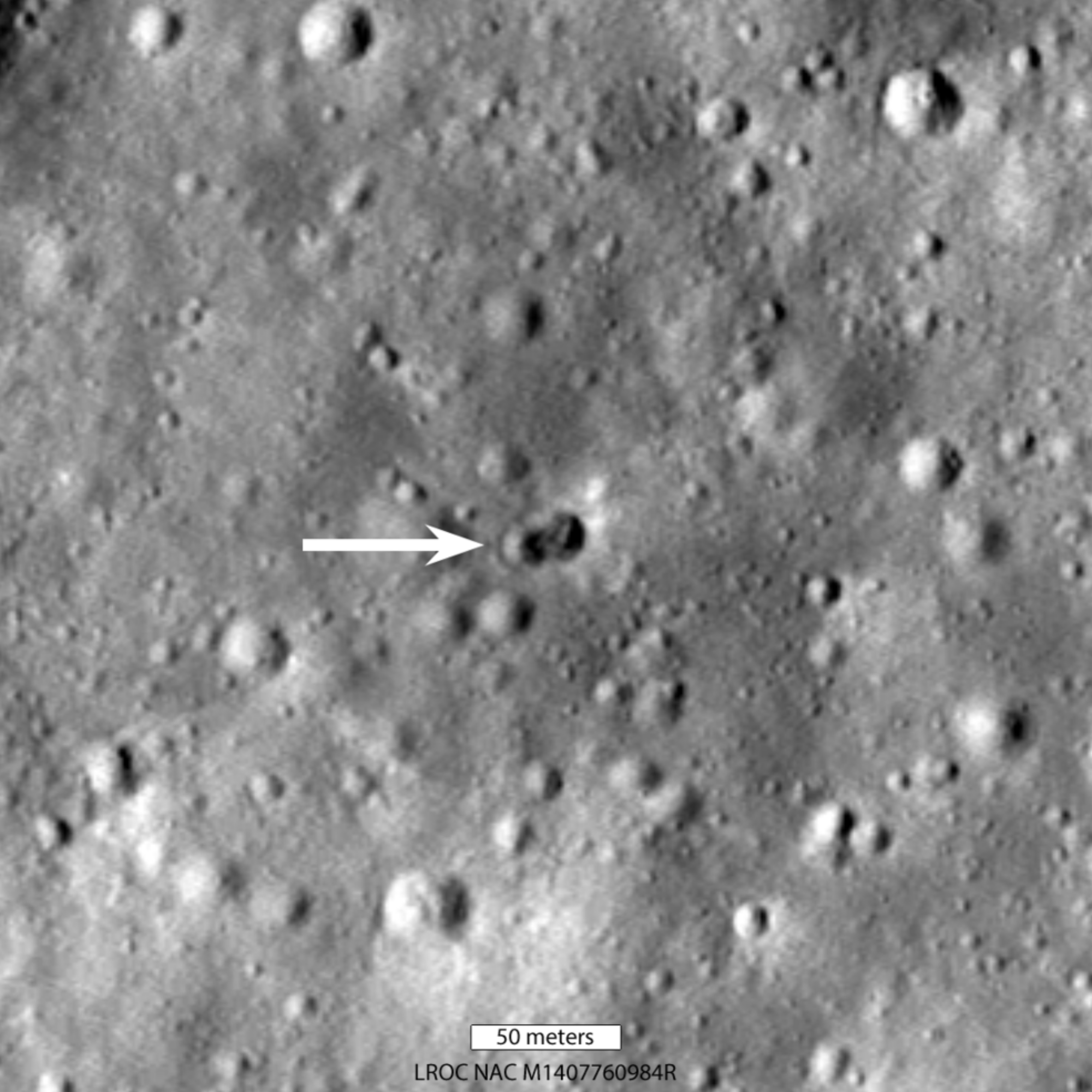 Un propulseur de fusée a percuté la lune le 4 mars, laissant un cratère sur la surface lunaire.