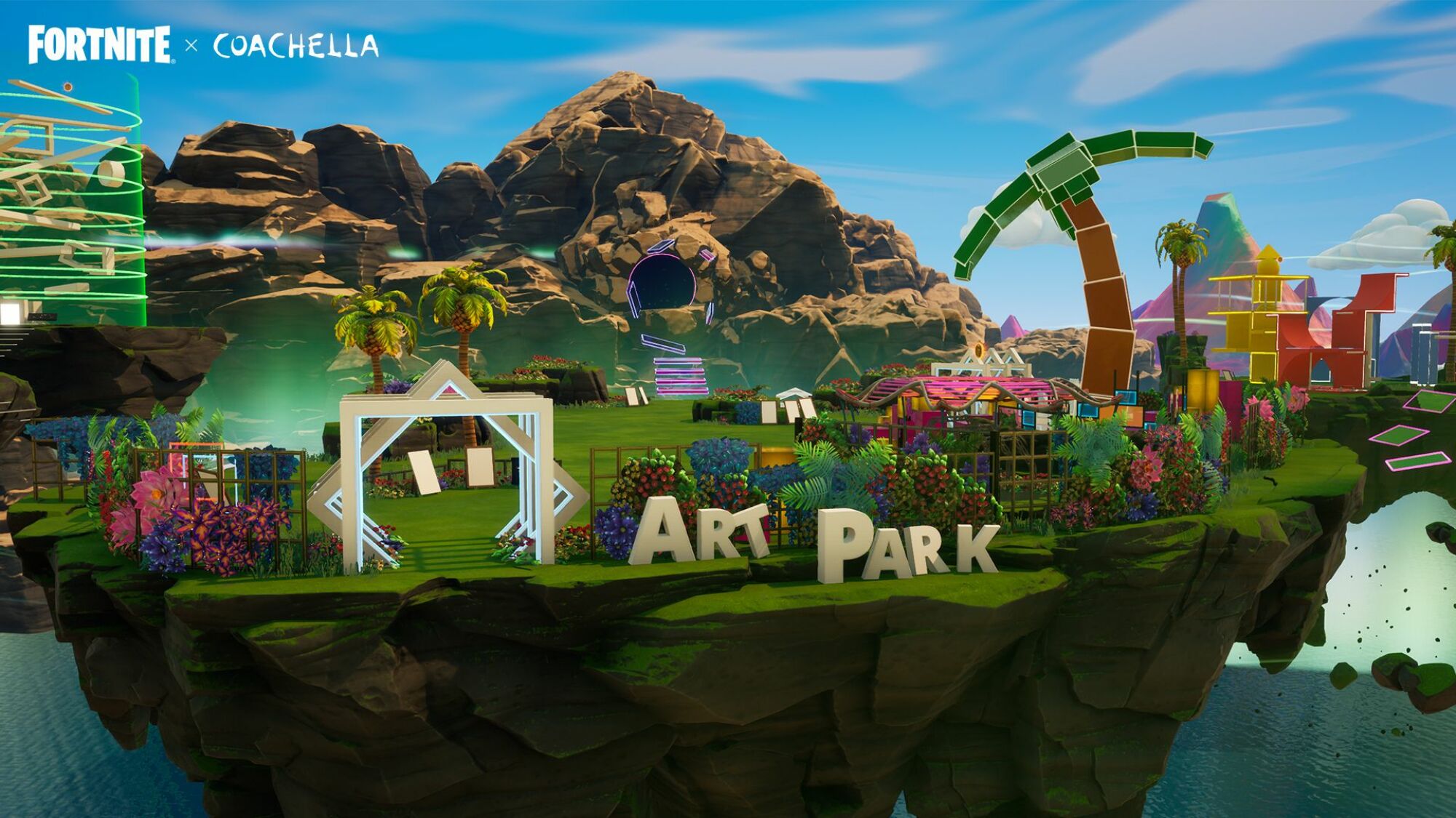 Une expérience Coachella virtuelle, mettant en vedette le 'Art Park'.