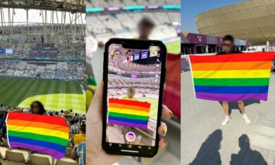 Les manifestants de la Coupe du monde utilisent des filtres AR Snap pour afficher le drapeau de la fierté