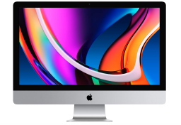 Imac 27 pouces avec image colorée sur l'écran