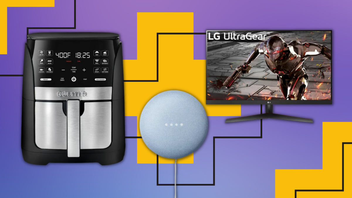 Les meilleures offres du jour incluent une friteuse à air Gourmia, Google Nest Mini et un moniteur LG UltraGear