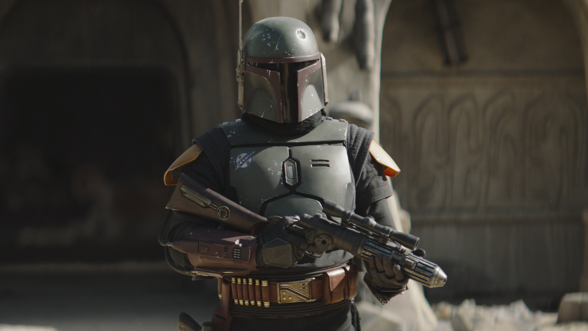 Temuera Morrison dans le rôle de Boba Fett dans 