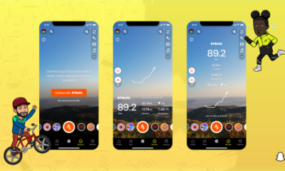 Snapchat et Strava lancent un nouvel objectif AR pour partager des entraînements