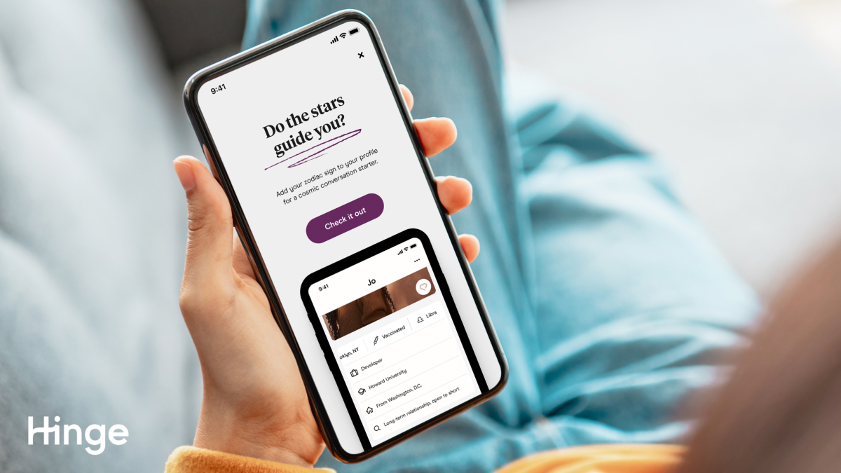 Les signes du zodiaque arrivent sur les profils Hinge
