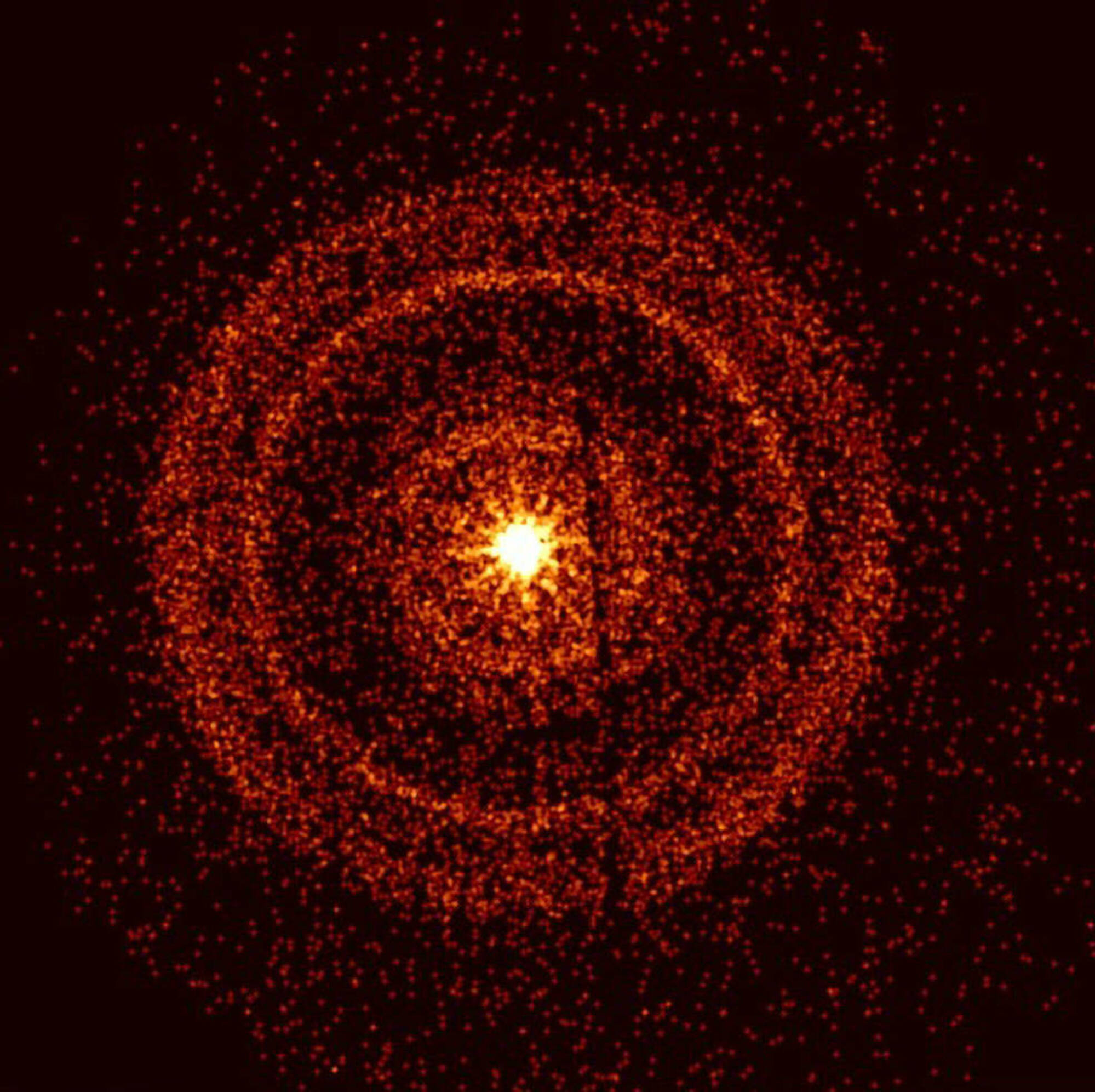 flux résiduel d'un sursaut gamma