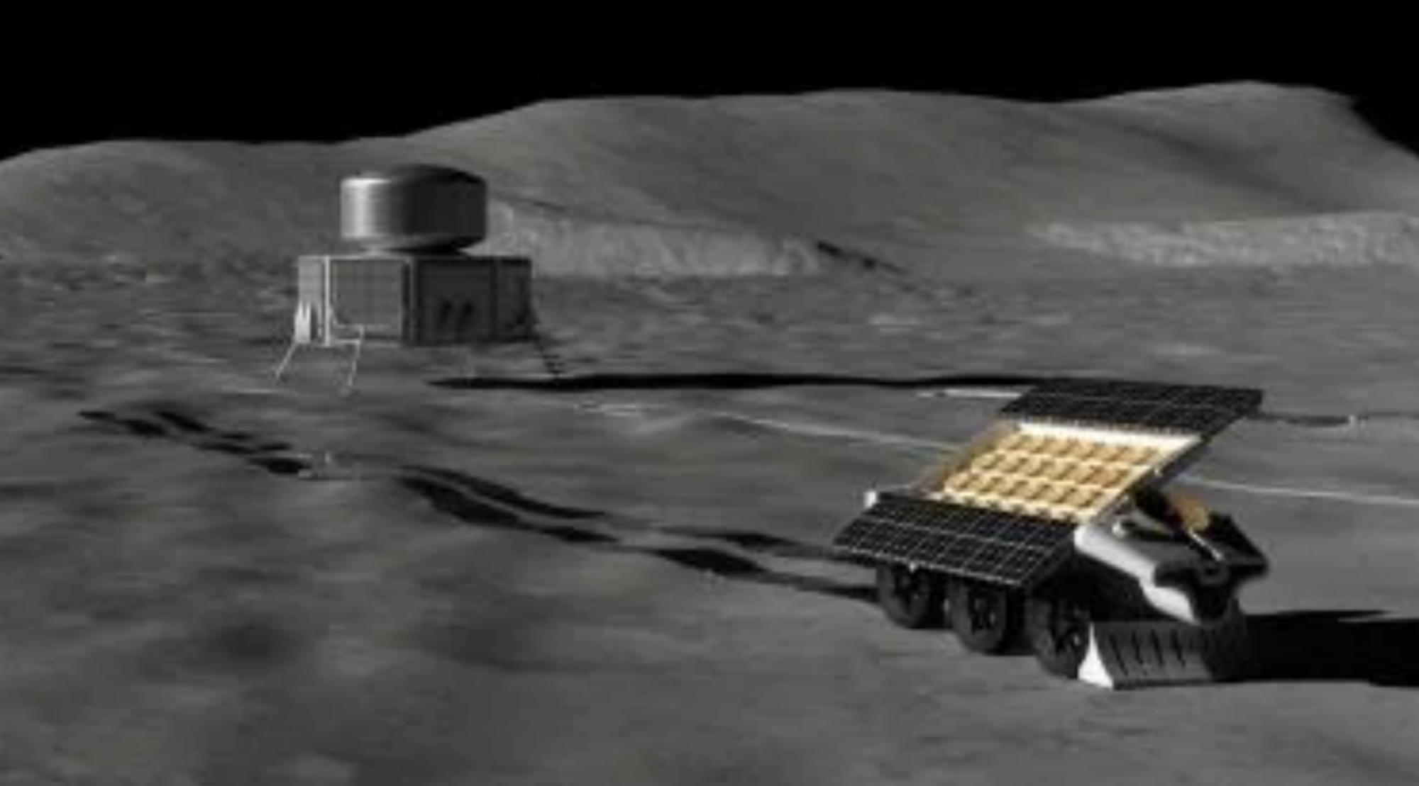 Une conception d'un rover dans le cadre du processus de construction du télescope FarView.