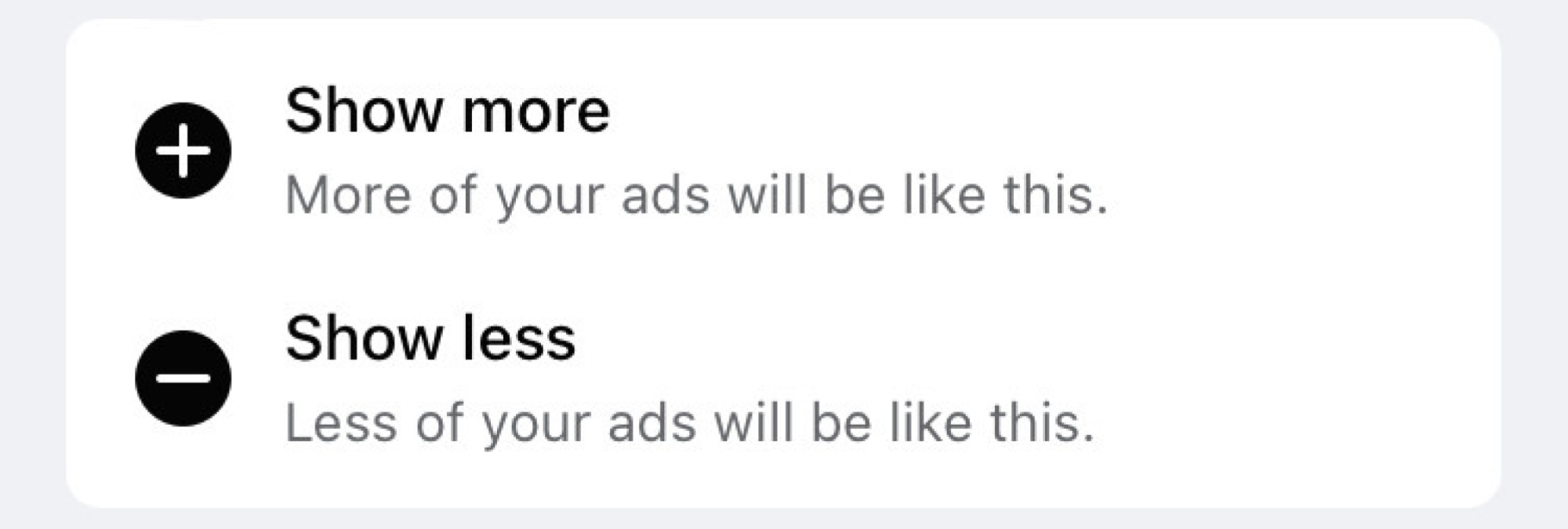 Facebook afficher moins de publicités