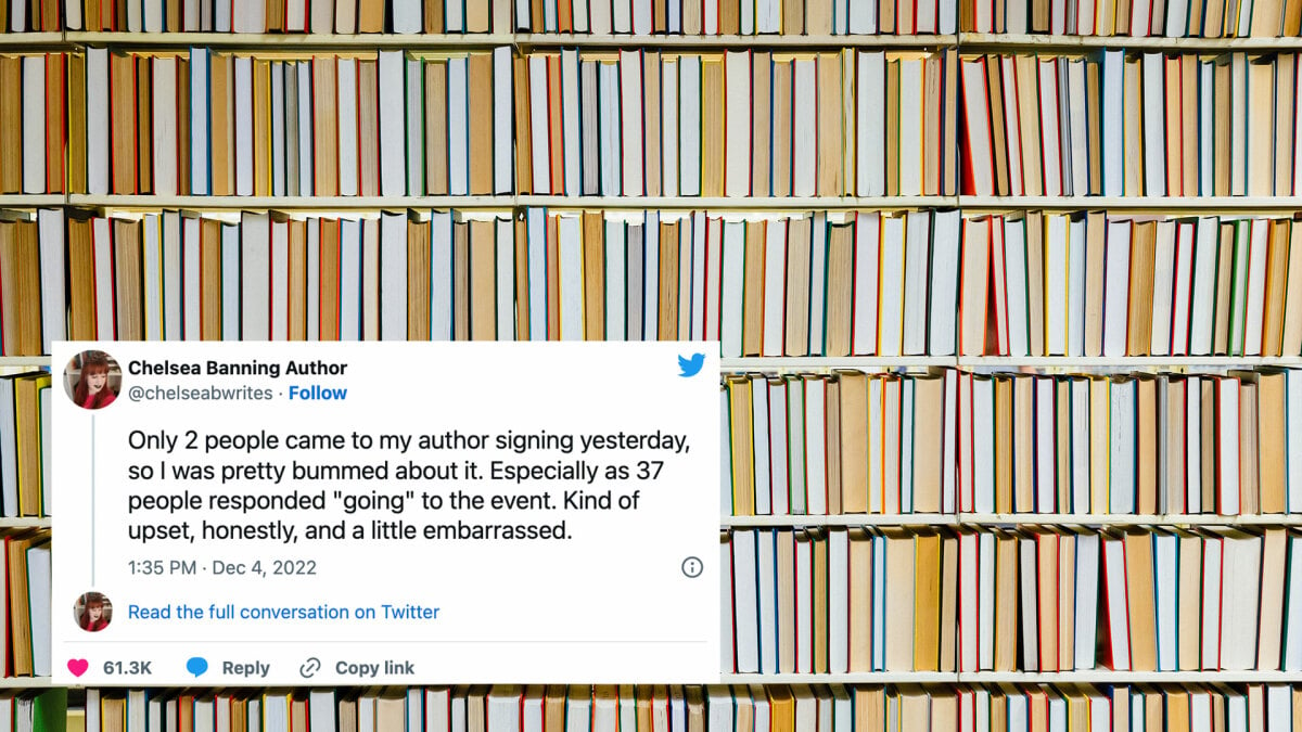 Le tweet de l'auteur sur un livre décevant qui signe des boules de neige de la meilleure façon possible