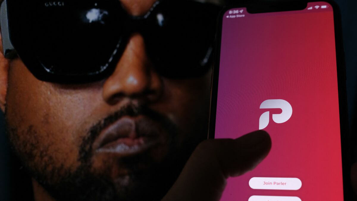 Parler veut que vous sachiez que son accord avec Kanye West est annulé