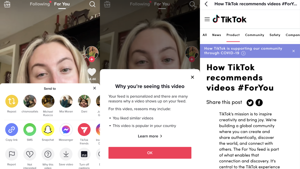 TikTok va maintenant expliquer la magie derrière votre FYP