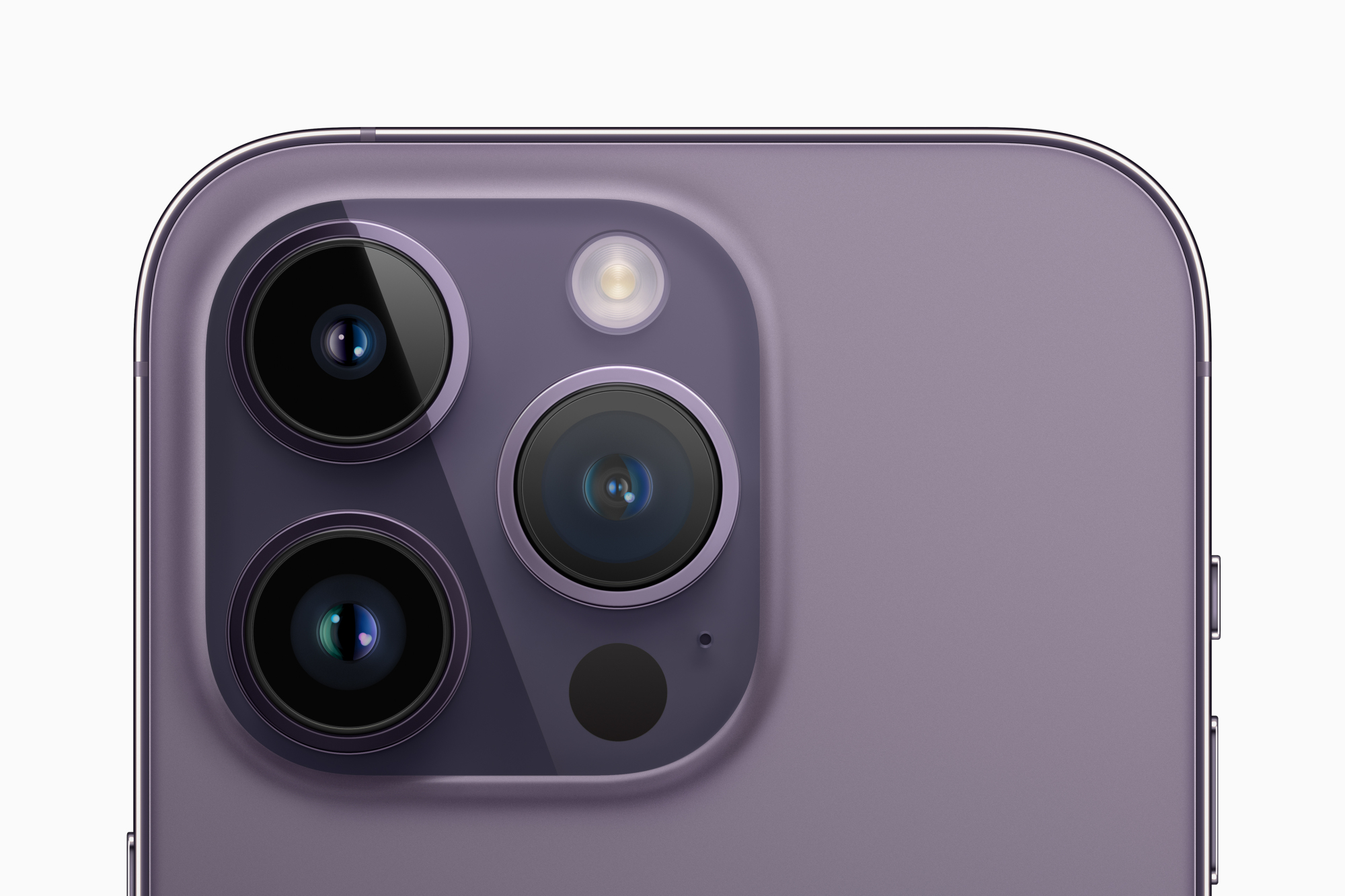 Gros plan sur l'appareil photo de l'iPhone 14 Pro