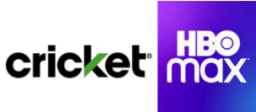 logo cricket et logo hbo max côte à côte