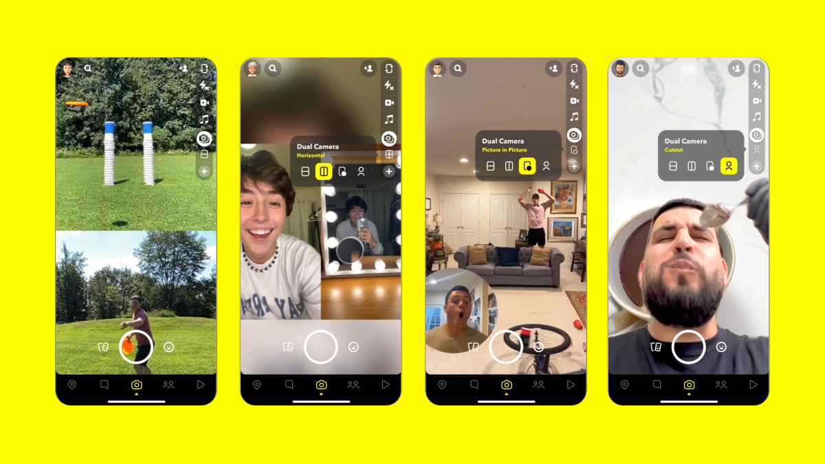 La nouvelle double caméra de Snap est en fait un peu différente de BeReal