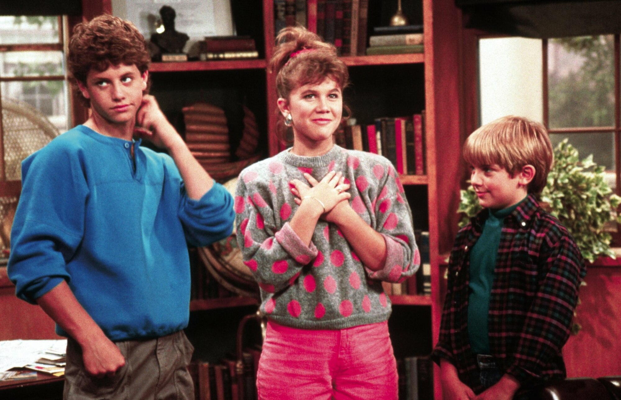 Kirk Cameron, Tracey Gold et Jeremy Miller en tant que frères et sœurs Seaver dans 