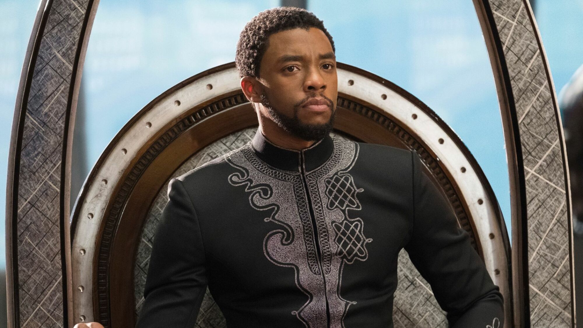 Chadwick Boseman dans le rôle de T'Challa dans "Panthère noire"