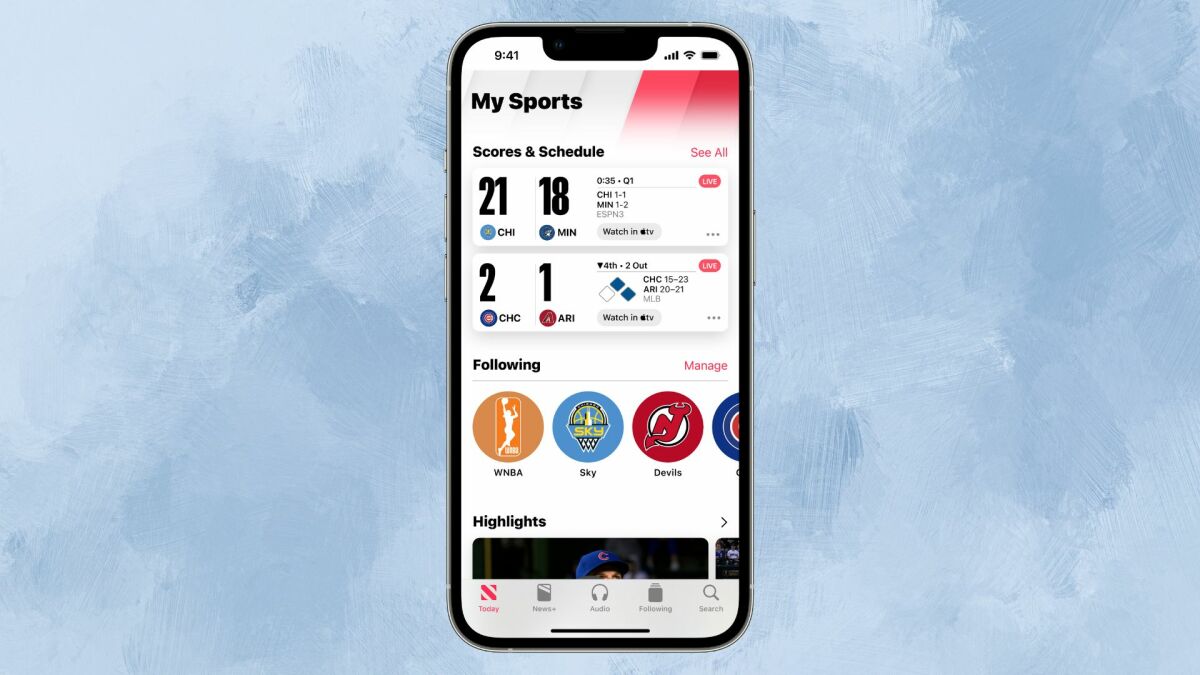 Comment suivre vos équipes sportives préférées dans Apple News avec iOS 16