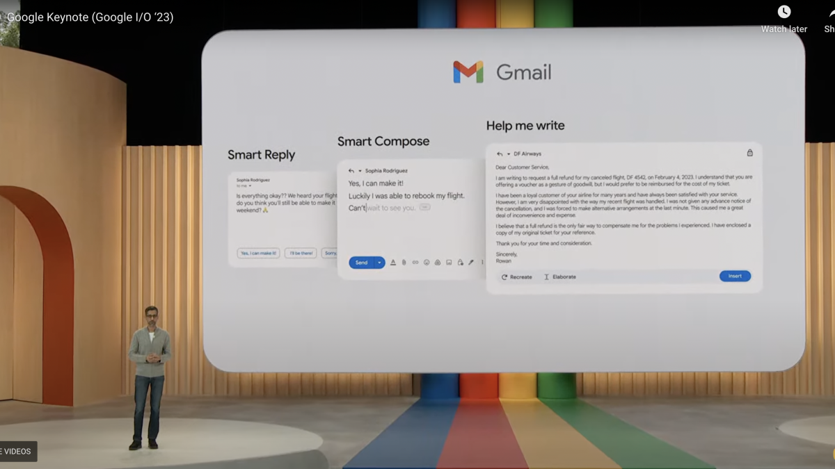 La nouvelle fonctionnalité d'intelligence artificielle de Gmail écrira bientôt des e-mails entiers pour vous, annonce Google