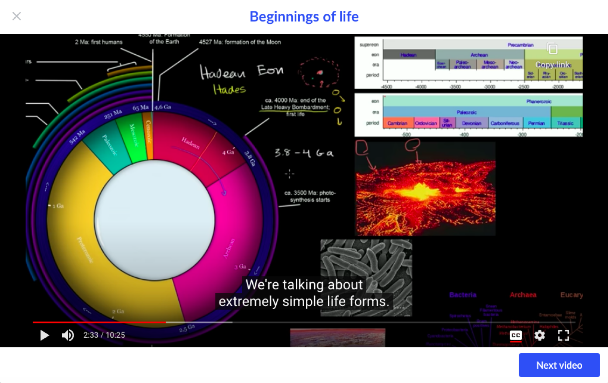 Un cours AP/College Biology de la Khan Academy.