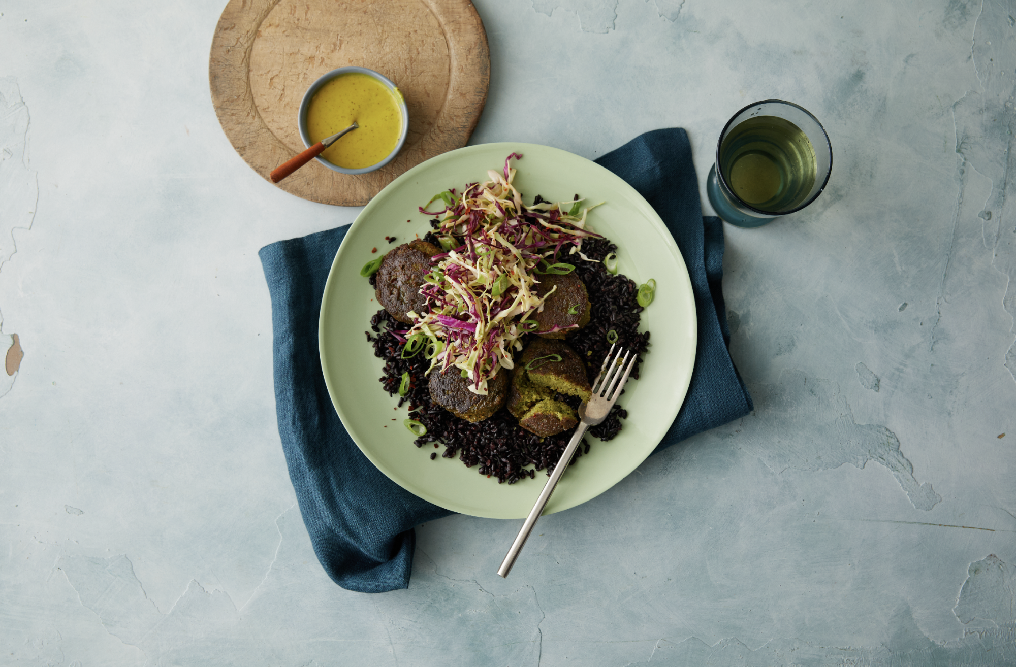 Bol de falafel aux pois cassés