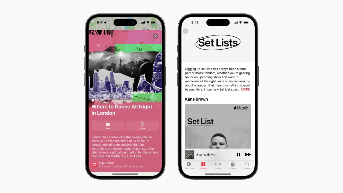 Vous pouvez désormais écouter les setlists officielles des concerts sur Apple Music