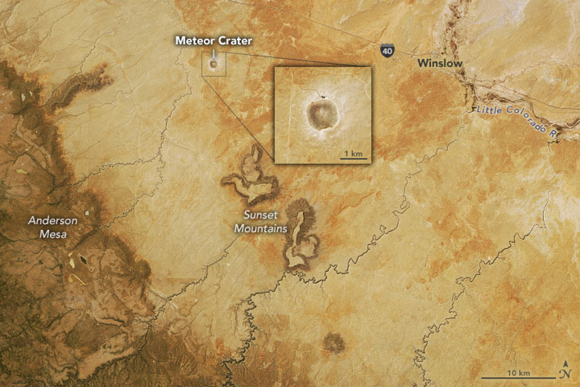 le Meteor Crater en Arizona