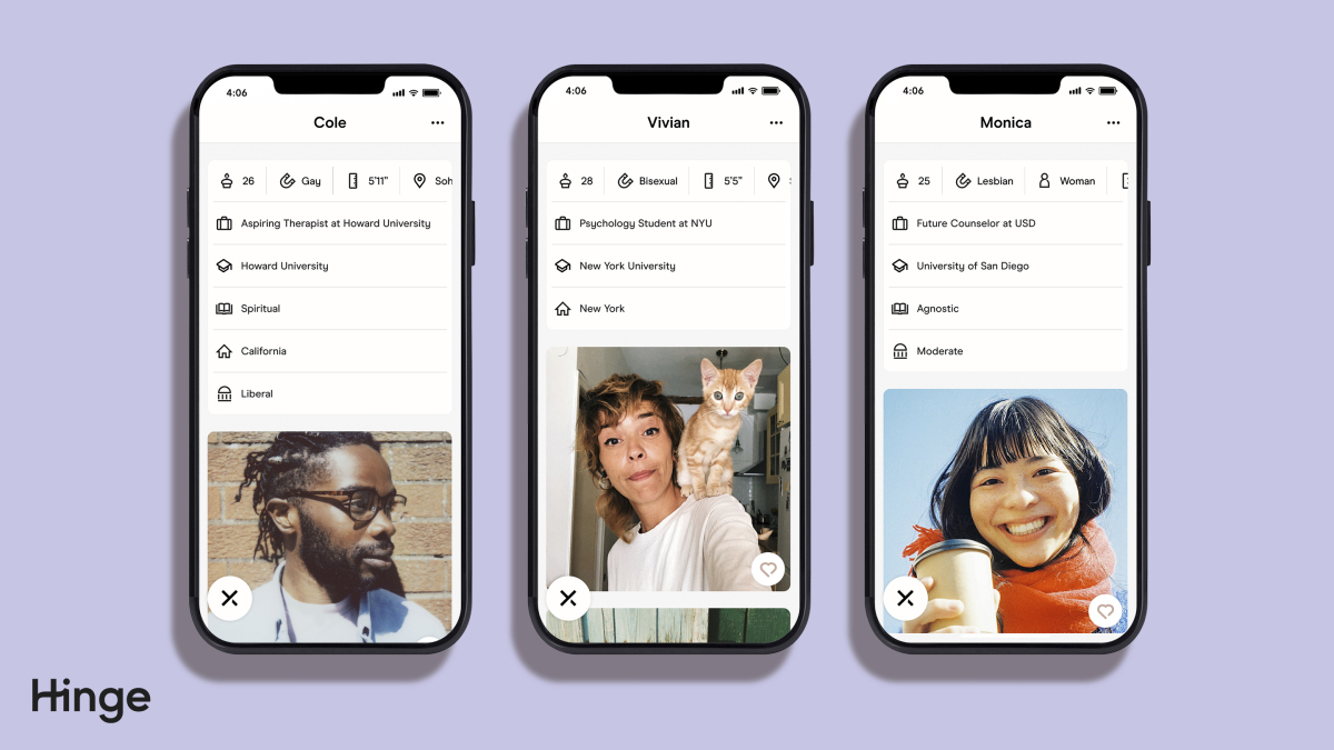 Hinge lance un fonds pour soutenir l'accès à la thérapie pour les dateurs LGBTQ et BIPOC