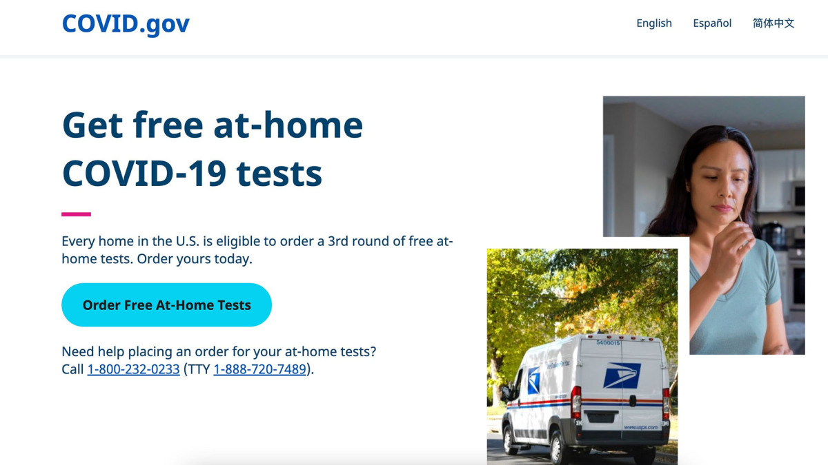 Comment commander une troisième série de kits de test COVID gratuits à domicile