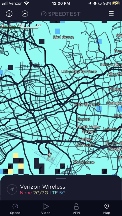 Carte réseau la plus courante dans Speedtest