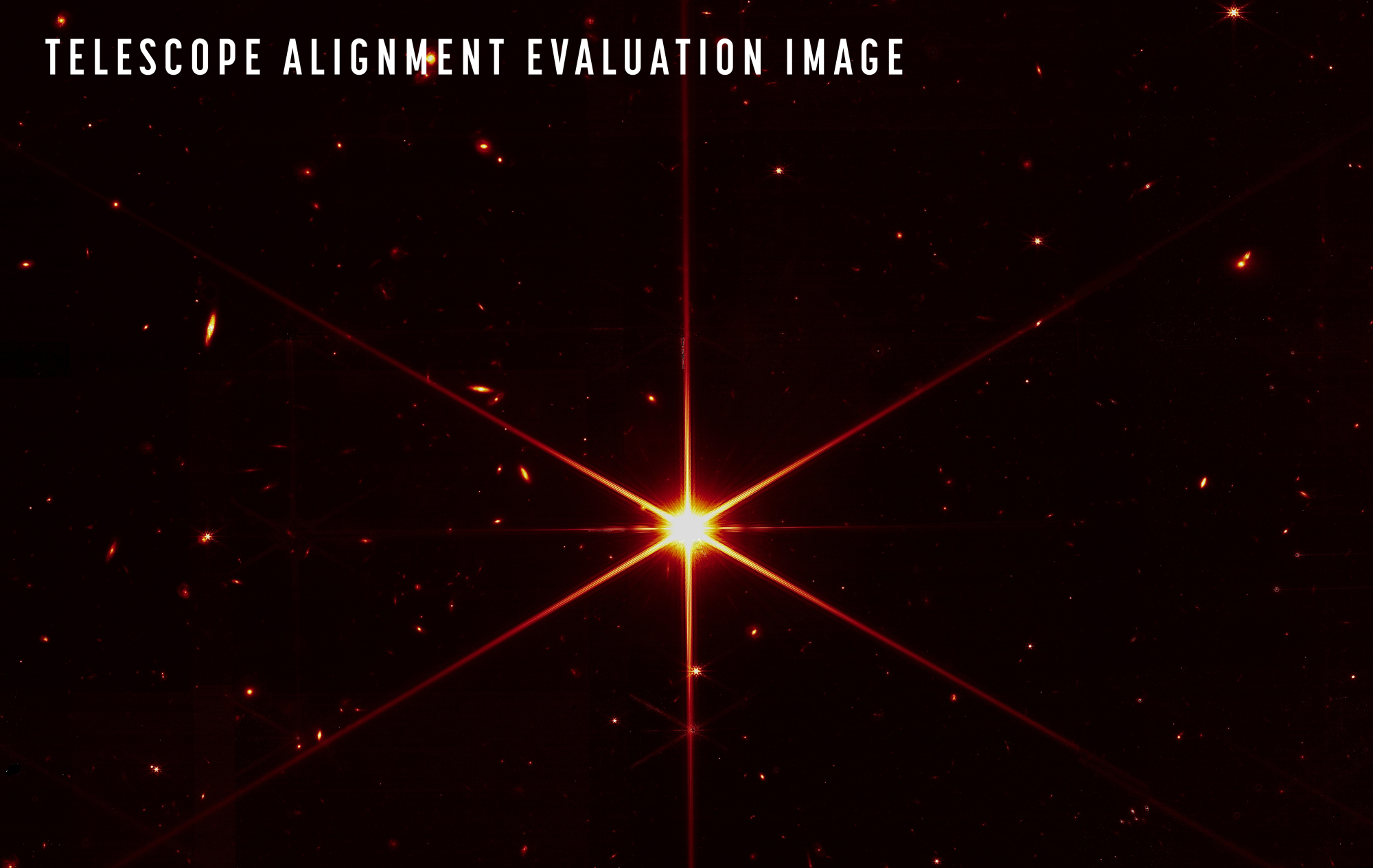 Une image de test du télescope spatial James Webb