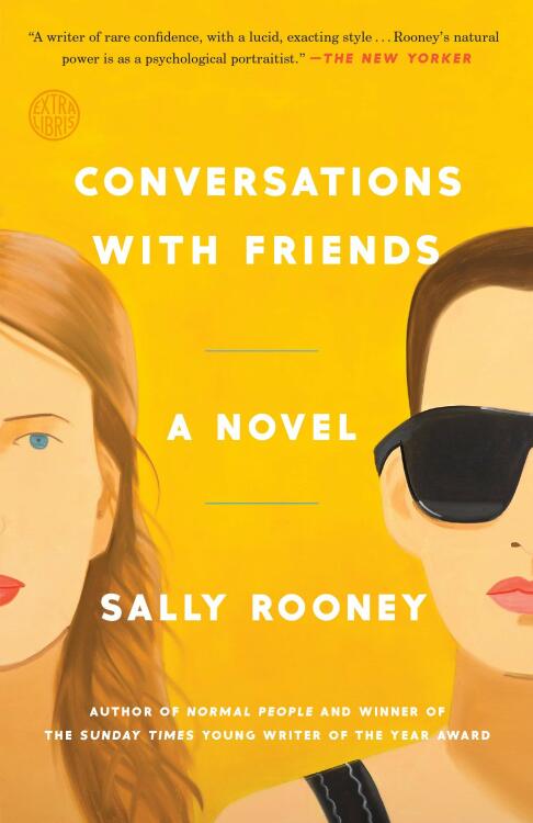 Deux visages de femmes.  La couverture de Conversations With Friends. 