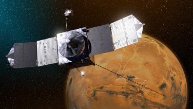 La NASA a lancé la mission Mars Maven en 2013.