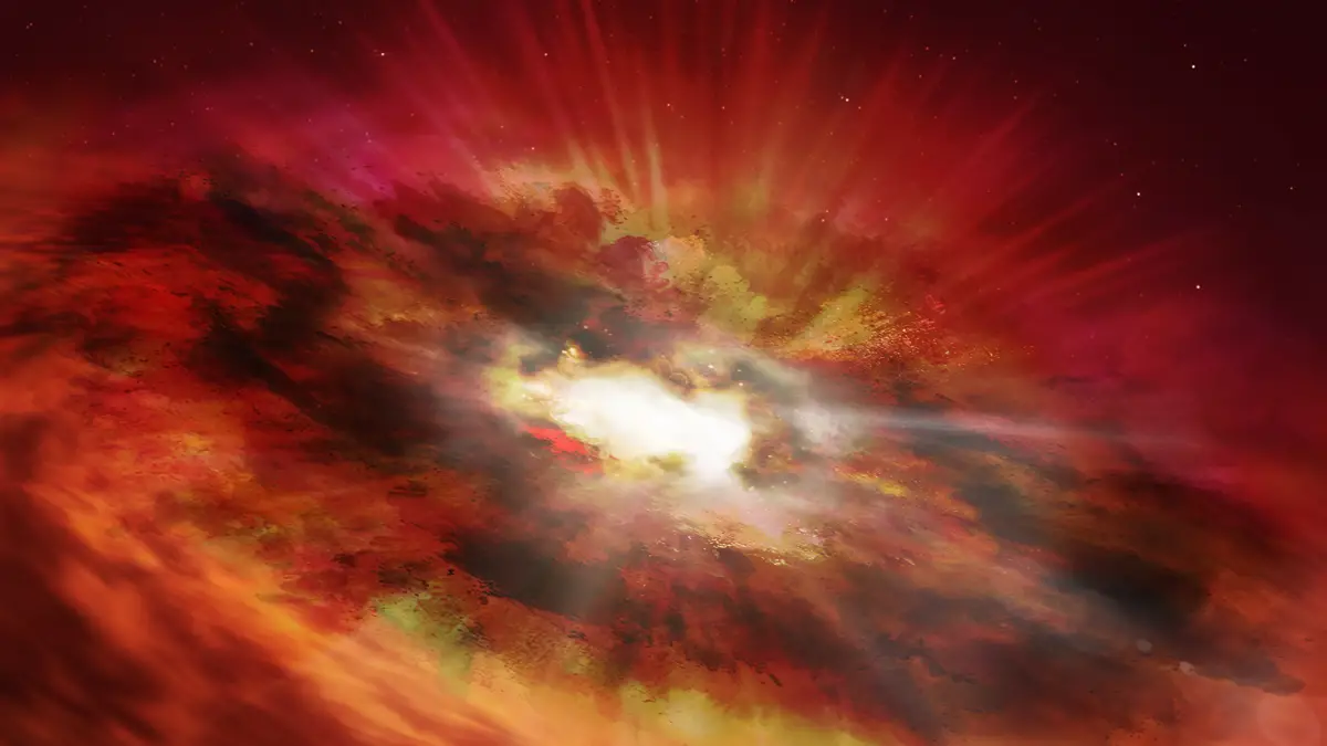 Les astronomes voient le premier trou noir supermassif alors qu'il grandit