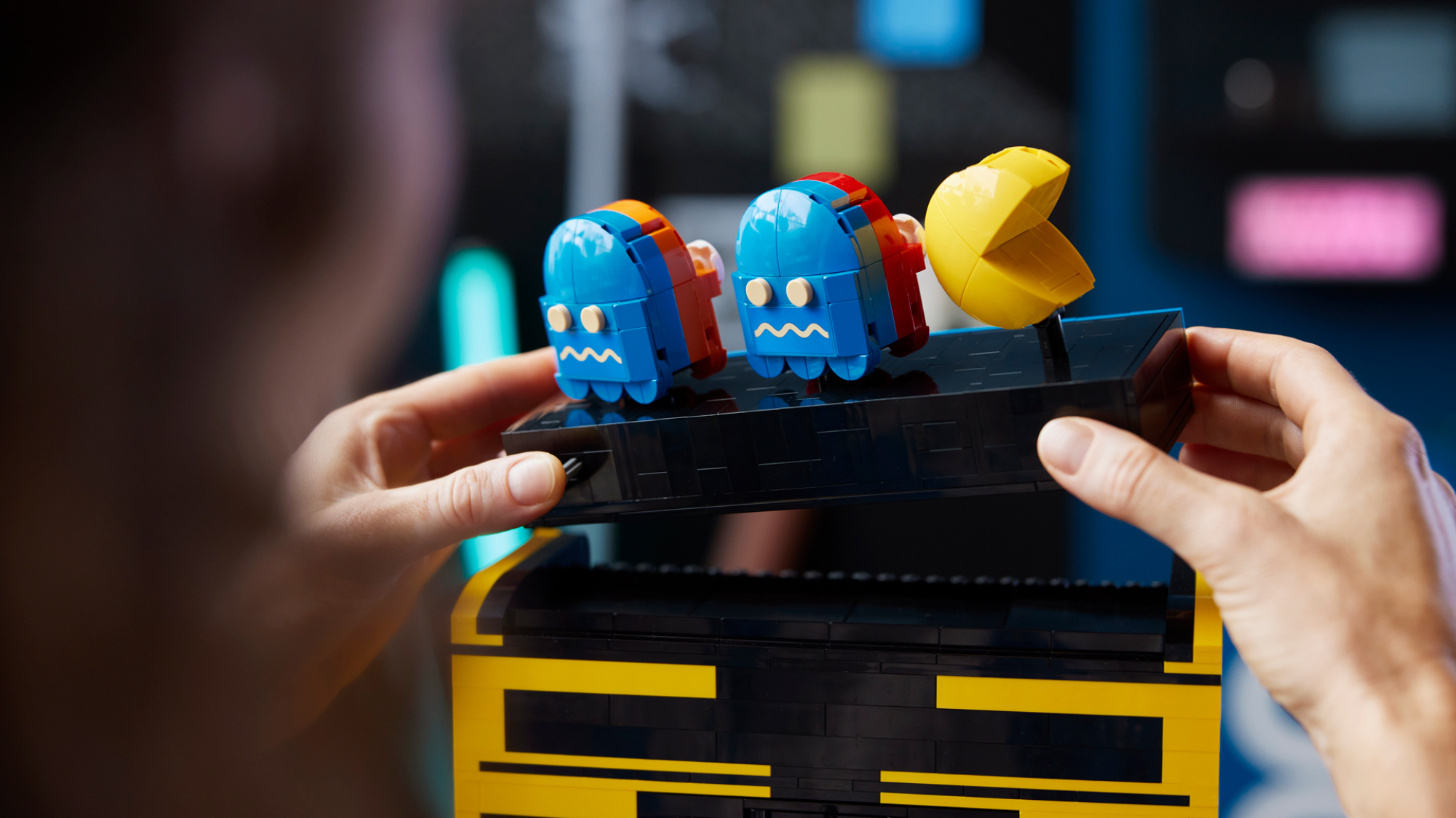 Personnages Pac-Man en Lego.