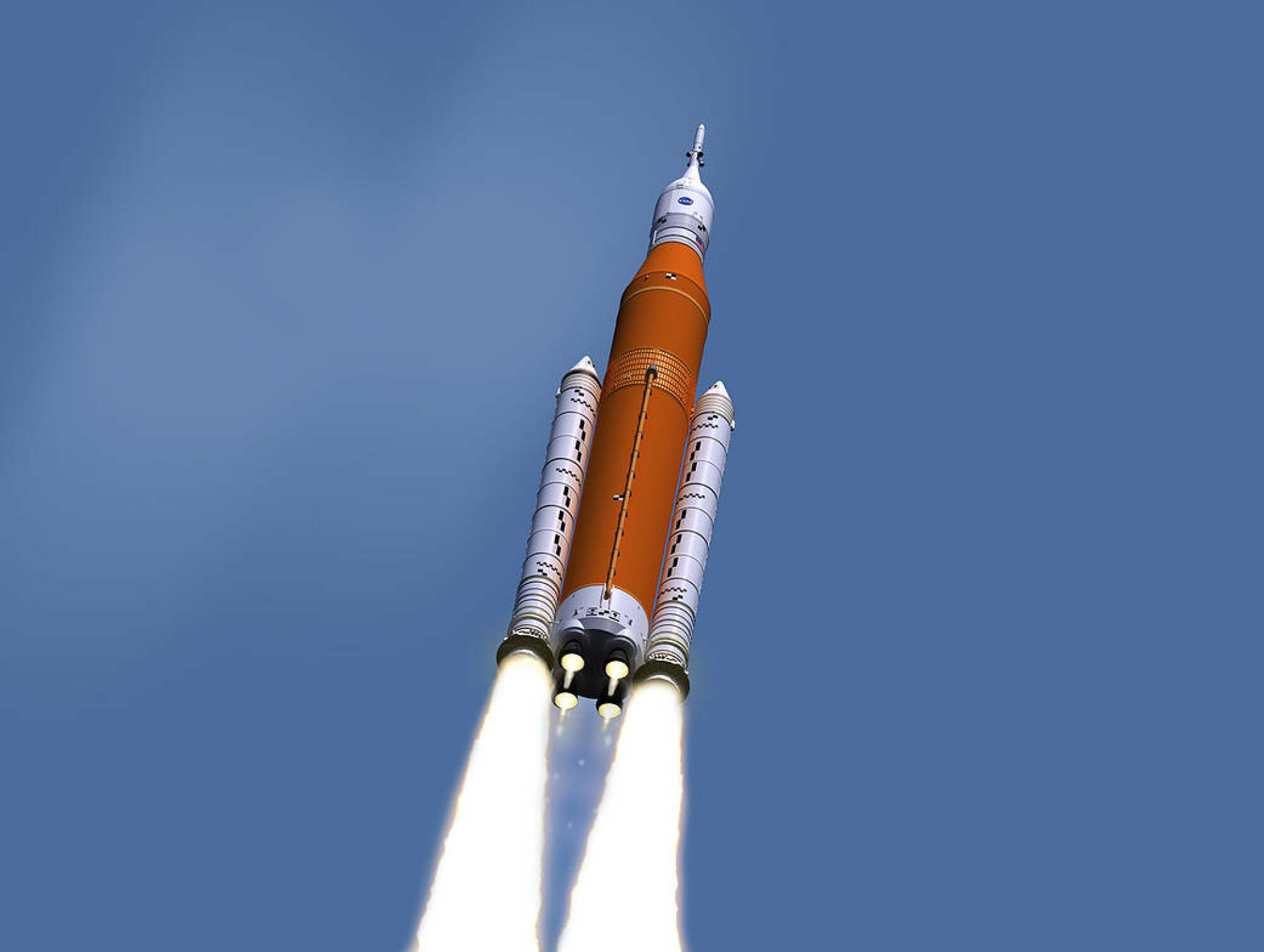 L'équipage du système de lancement spatial de la NASA sur la Lune