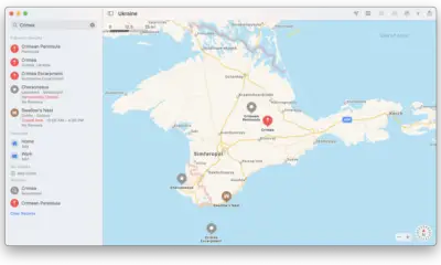 Apple Maps marque désormais la Crimée comme faisant partie de l'Ukraine en dehors de la Russie
