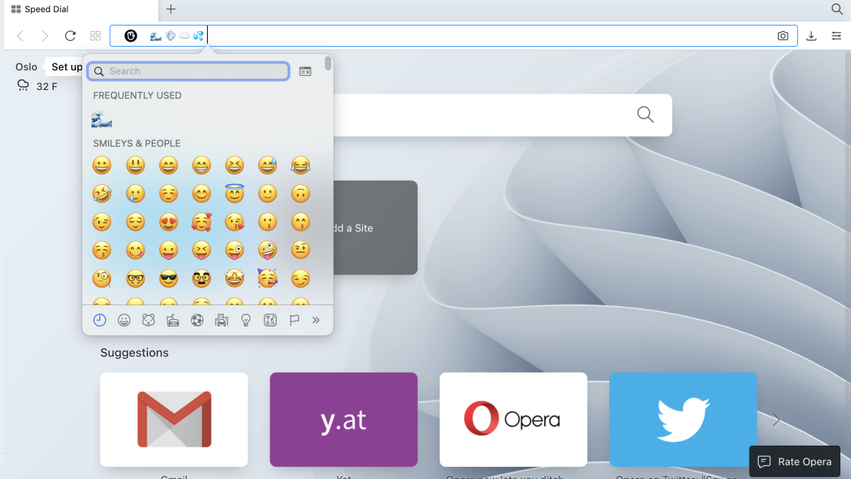 Les adresses Web Emoji sont maintenant une chose (sur Opera, de toute façon)