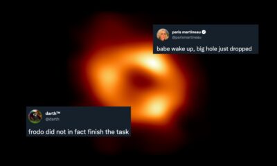 Les astronomes ont pris une nouvelle photo époustouflante d'un trou noir.  Les mèmes ont immédiatement suivi.