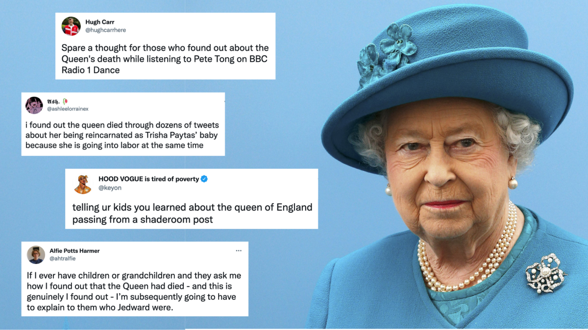 Toutes les façons étranges dont les gens ont découvert la mort de la reine Elizabeth II via Internet