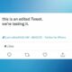 Twitter teste un bouton d'édition pour que vous puissiez poster sans regret