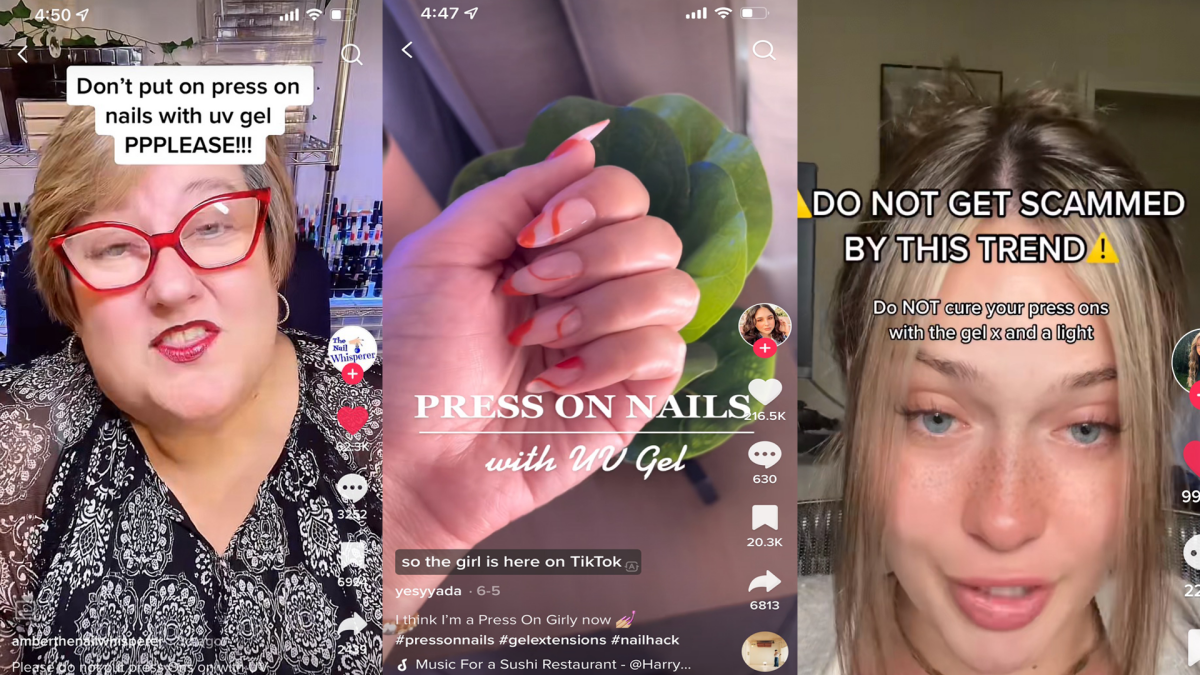 Un hack TikTok prétend vous offrir une manucure bon marché et tendance.  Les techniciens des ongles vous supplient de ne pas le faire.