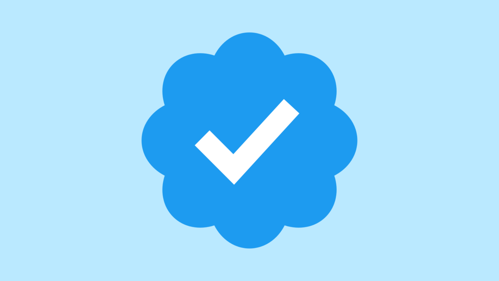 Le badge de vérification Twitter.