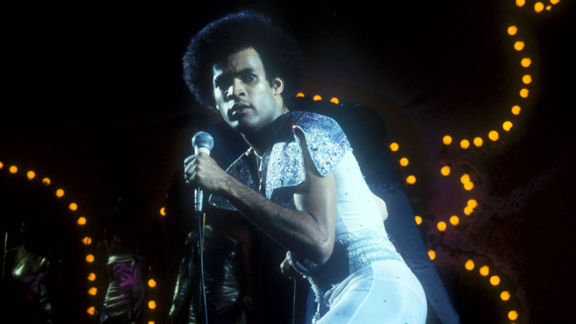 Bobby Farrell au Hammersmith Odeon de Londres en 1978.