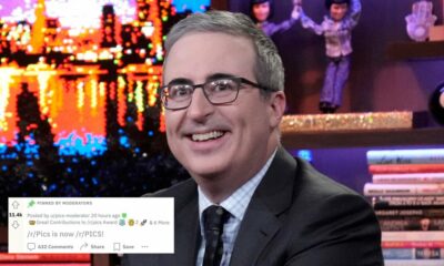 La manifestation sur le thème de John Oliver de Reddit sur r / pics vient de passer à un tout autre niveau