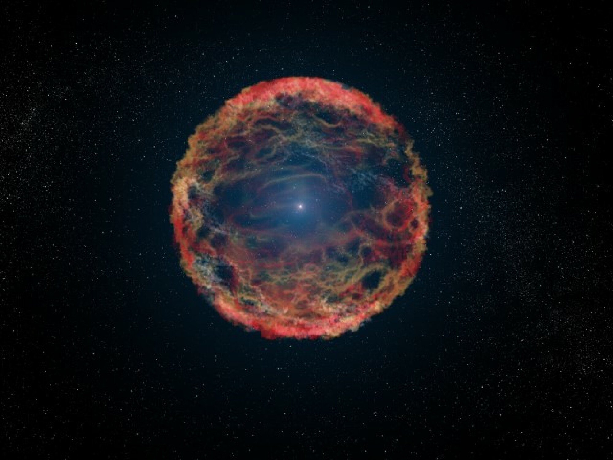 une étoile qui explose en supernova