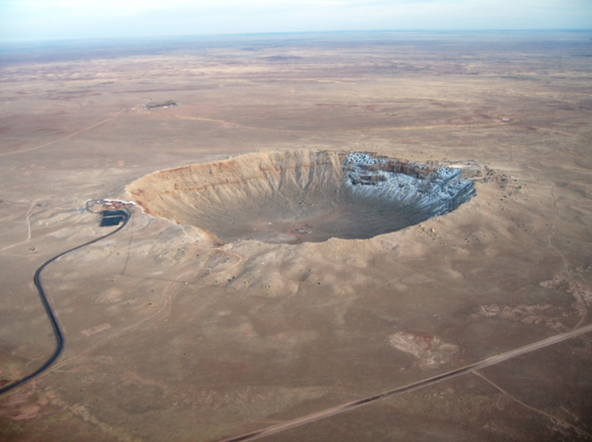 Le Meteor Crater en Arizona.