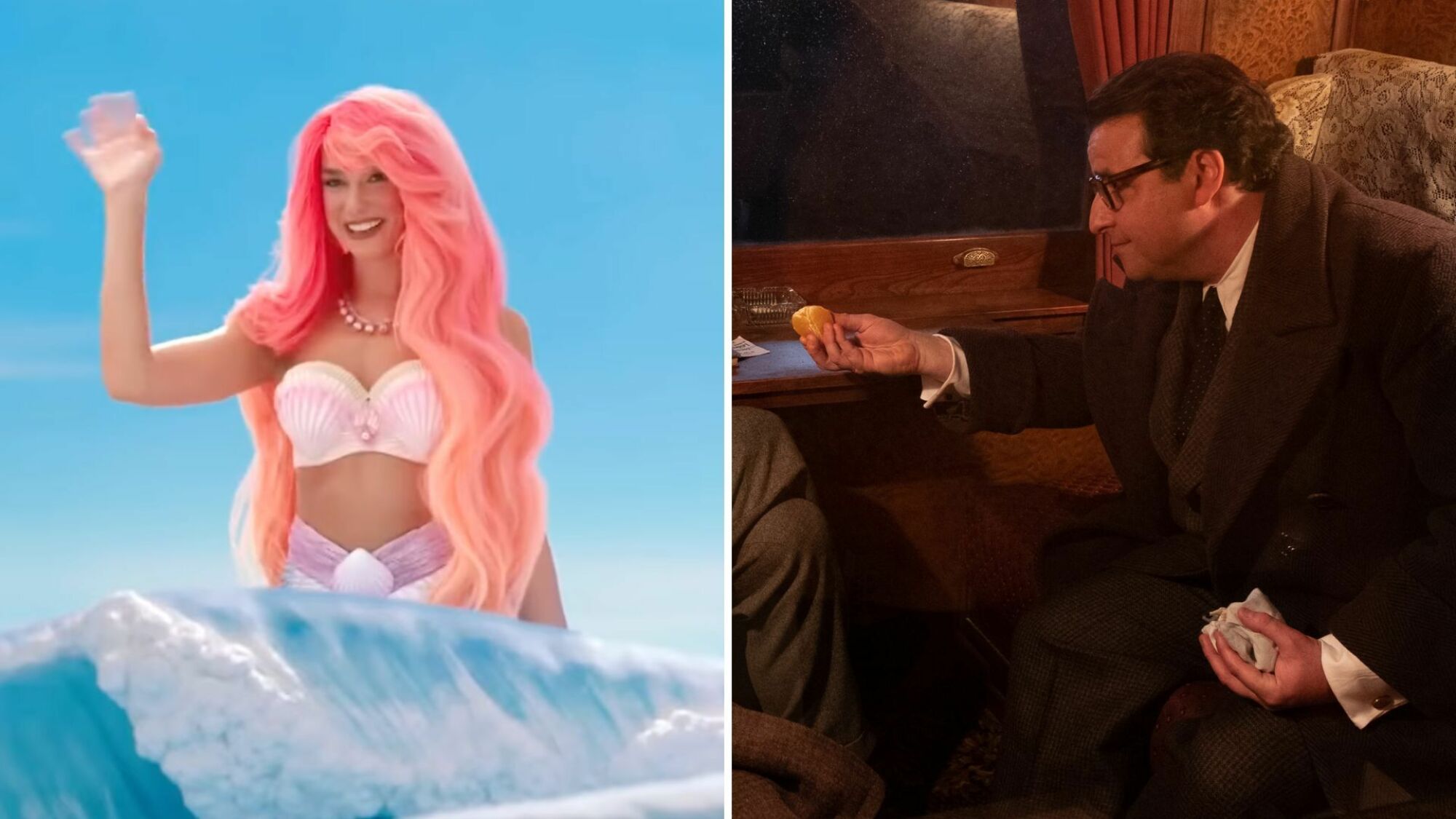 Dua Lipa en Barbie Sirène et David Krumholtz en Isidor Rabi